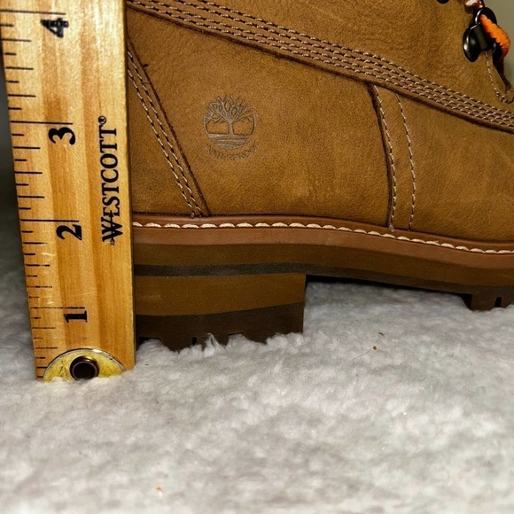 Timberland Boots Women 6 Brown Courmayeur Valley Shearling Waterproof Boot NEWOT - Picture 9 of 12